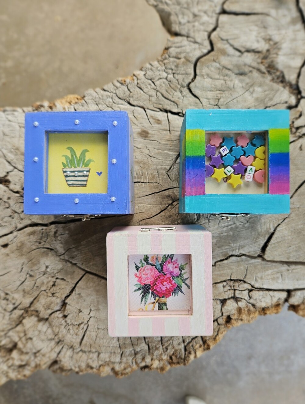 Pink Floral Jewelry Box